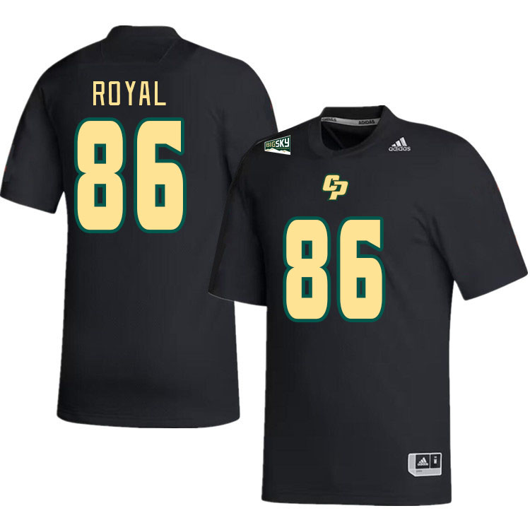 Men-Youth #86 Travis Royal Cal Poly Mustangs 2023 College Football Jerseys Stitched-Black